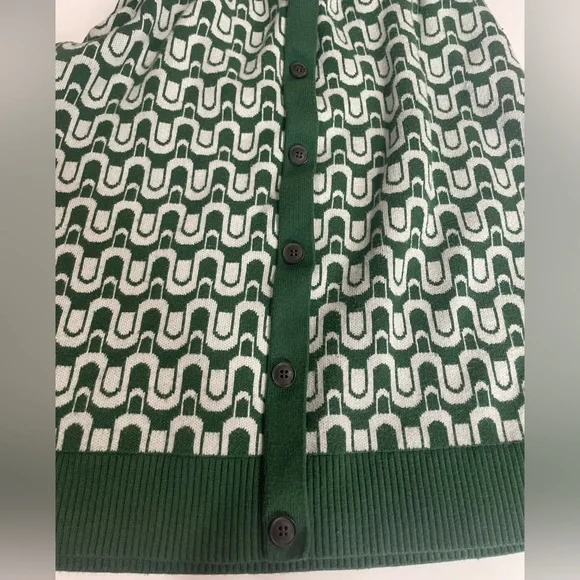 Maeve Short-Sleeve Collared Button-Front Knit Mini Dress Size L - Picture 4 of 15